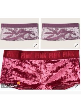 3 PINK VICTORIA’S SECRET LOGO BOYSHORT A LOT / XXL